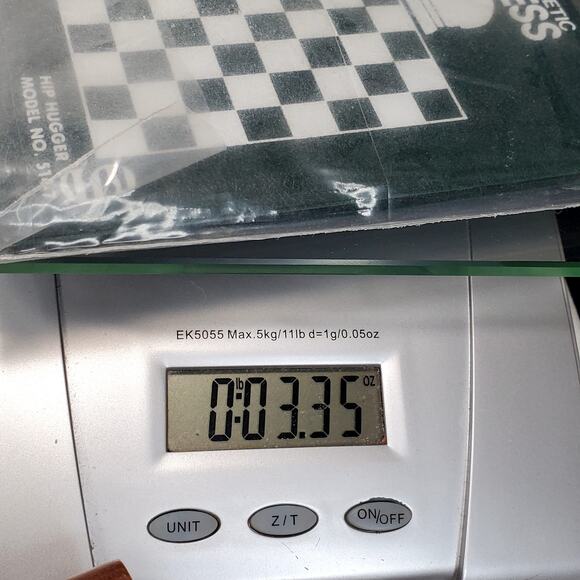 Vtg Travel Magnetic Chess Hip Hugger Model No 514-7 Green Complete - Picture 6 of 6